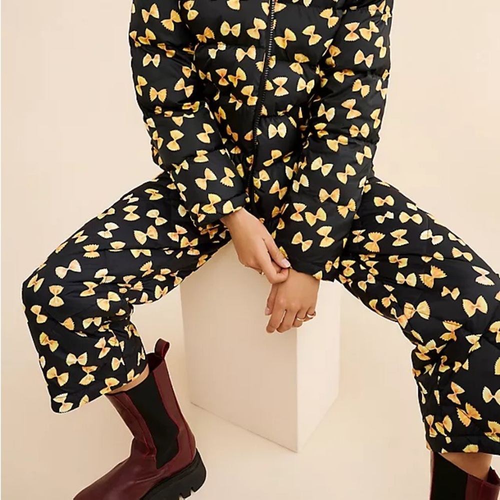 Bartees Puffer Pant BowTie Pasta Women’s XL RACHEL ANTONOFF NUULY ANTHROPOLOGIE